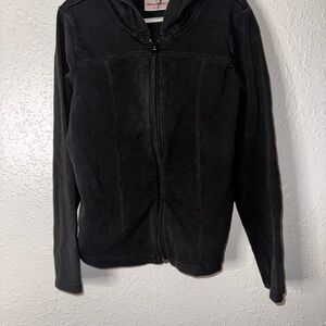 Hanna Andersson Black Bomber Jacket